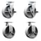 Service Caster Tool Box Caster Wheel Set 6'' Semi Steel Cast Iron Swivel Casters, 4PK TOOL-SCC-20S620-SSB-TLB-2-R-2 - alternate 1
